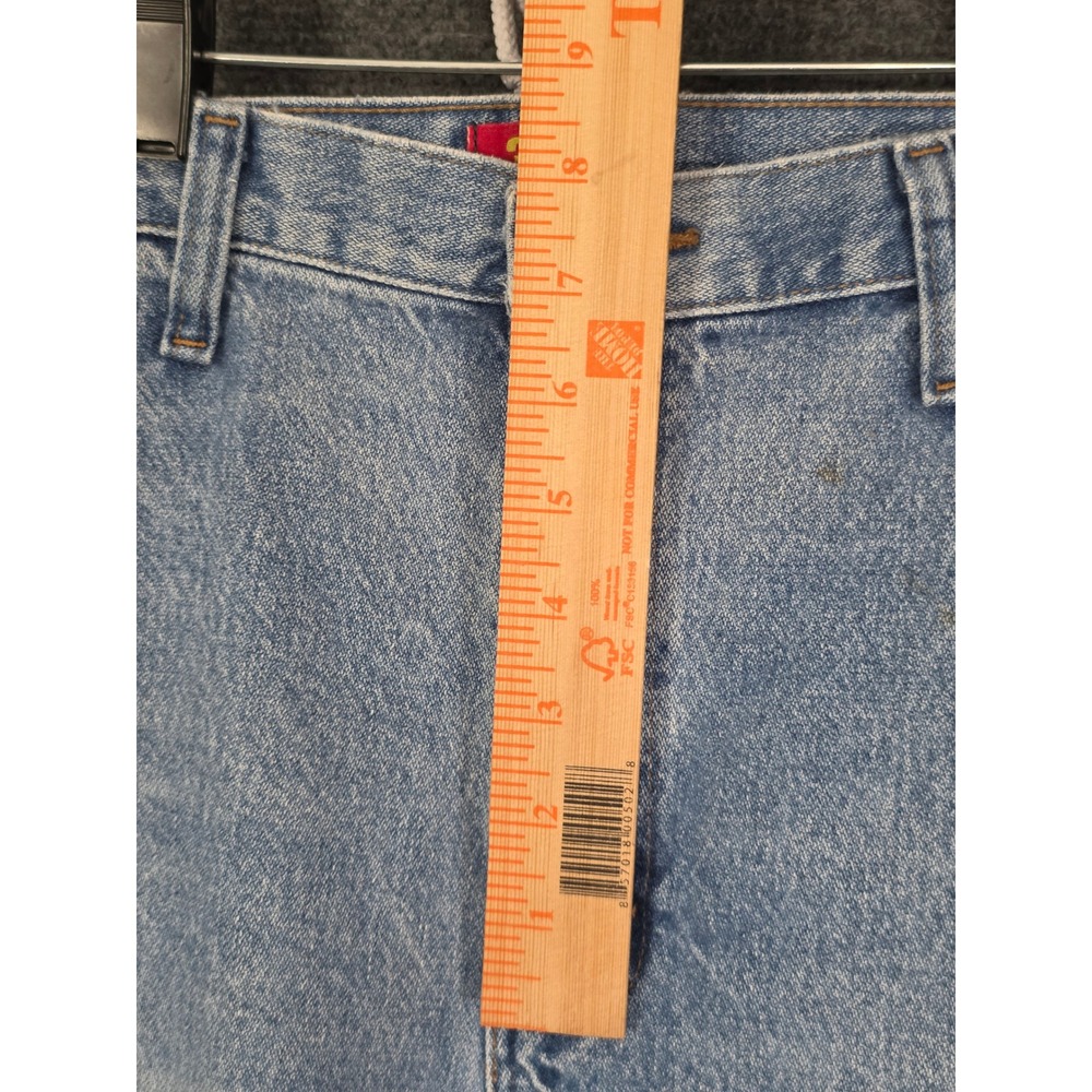Wrangler 36MWZSW Mens Denim Jeans 38x32 Light Wash Cowboy Western Classic Work - Picture 6 of 10
